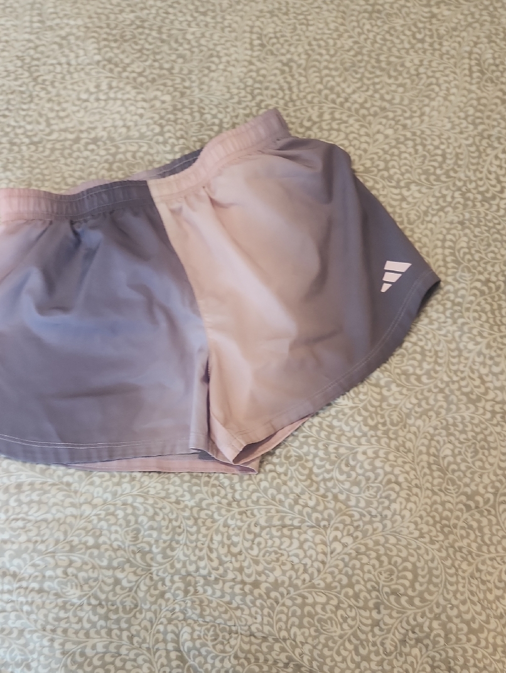 ✨ 3 For $25 adidas Pink and Lavender Colorblock Running Shorts